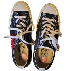 Converse x PLAY Comme des Garçons Chuck 70 Unisex Low Top Shoe Black and White